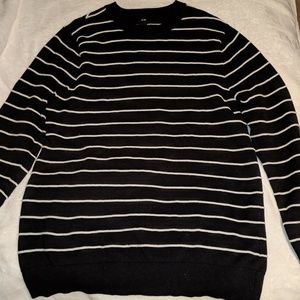 Cotton Striped H&M Crew Neck